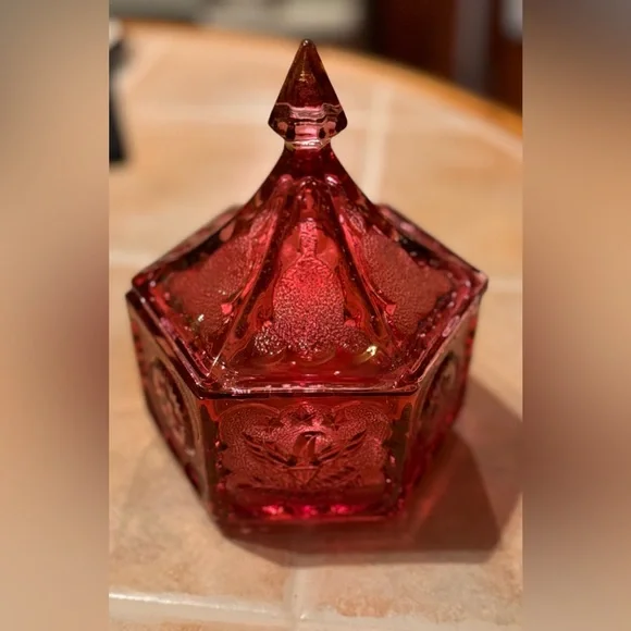 Vintage Tiara Indiana Glass Dish w/lid✨ - Picture 4 of 15